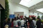 Students paying attention to the explanation to green living style